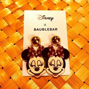 Disney X Bauble Bar Minnie Mouse Earrings Red Bows